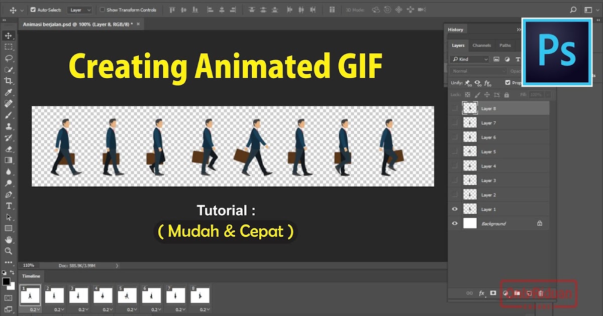 Cara Membuat Video Animasi Dengan Photoshop. Cara Mudah Membuat Animasi GIF dengan Photoshop CS6