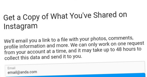 Cara Melihat Unduhan Data Instagram. Cara Mengunduh Salinan Data Instagram Anda