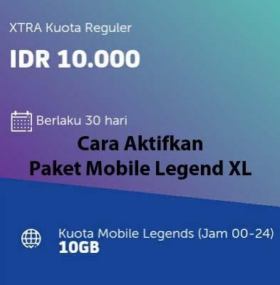 Cara Daftar Paket Internet Xl Murah 10 Ribu. Terbaru, Cara Daftar Paket Mobile Legends XL 10GB 10 Ribu/30 Hari