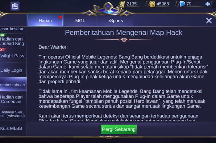 Script Map Hack Mobile Legend. Auto-Kapok! Ini Hukuman dari Mobile Legends untuk Pemain yang Map Hack