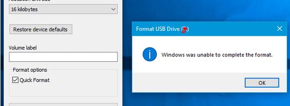 Windows Was Unable To Complete The Format Solusinya. Cara Memperbaiki Error windows was unable to complete the format