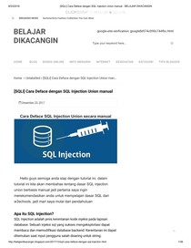 Hack Online Clash Of Clans. [SQLI] Cara Deface dengan SQL Injection Union manual - BELAJAR DIKACANGIN