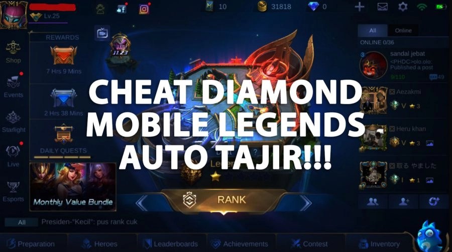 Cara Hack Mobile Legend Dengan Lucky Patcher. Cheat Diamond Mobile Legends Tanpa Verifikasi, Apakah Bisa?