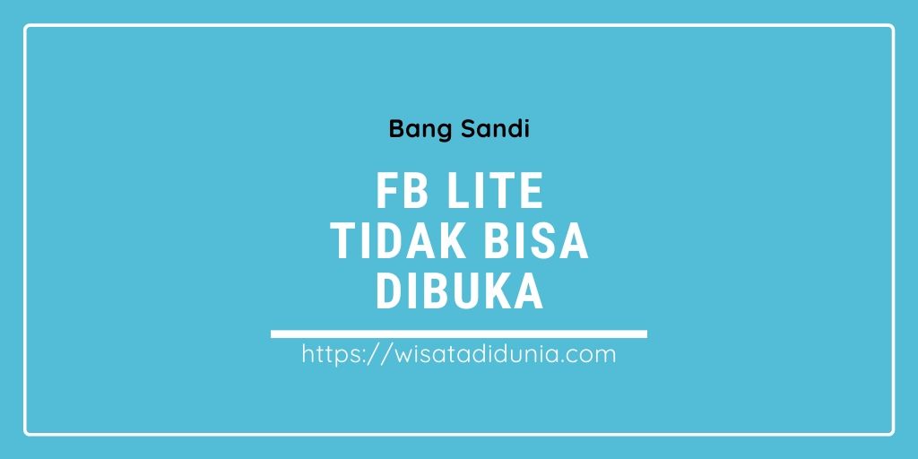 Facebook Lite Tidak Bisa Dibuka Dengan Wifi. √#3 Cara mengatasi Facebook Lite Tidak Bisa Dibuka dengan WiFi & Data