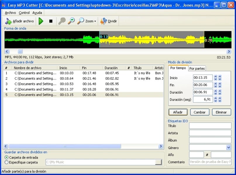 Download Aplikasi Cut Mp3. Easy MP3 Cutter untuk Windows