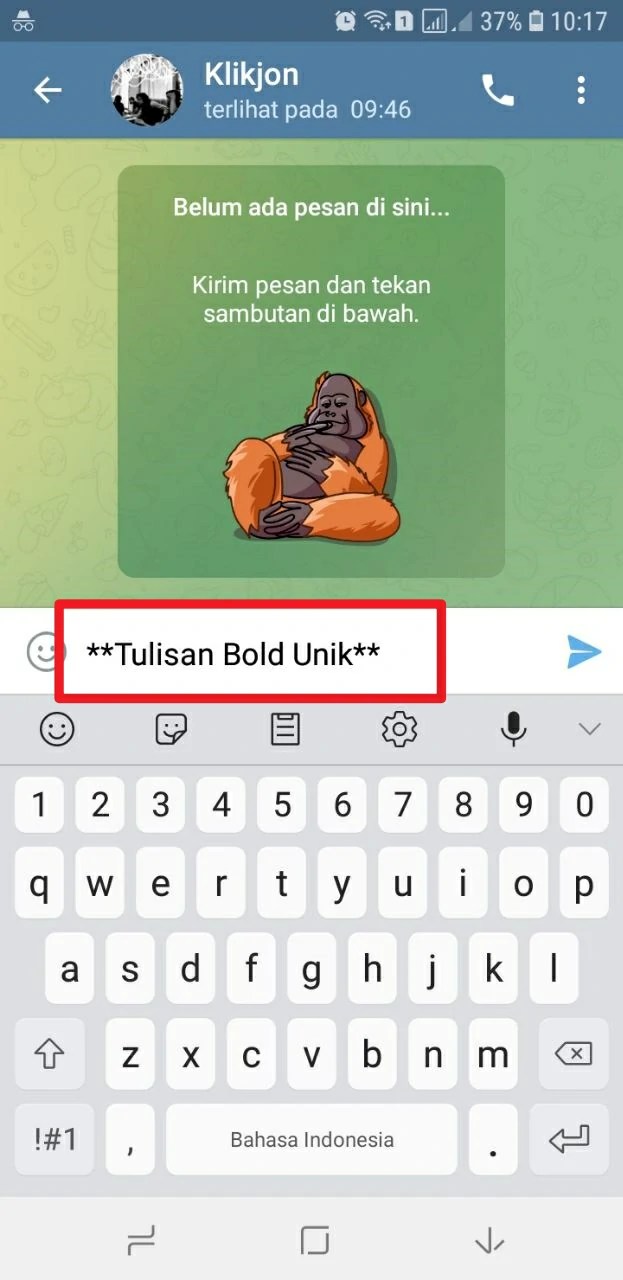 Cara Membuat Tulisan Unik dan Aesthetic di Telegram