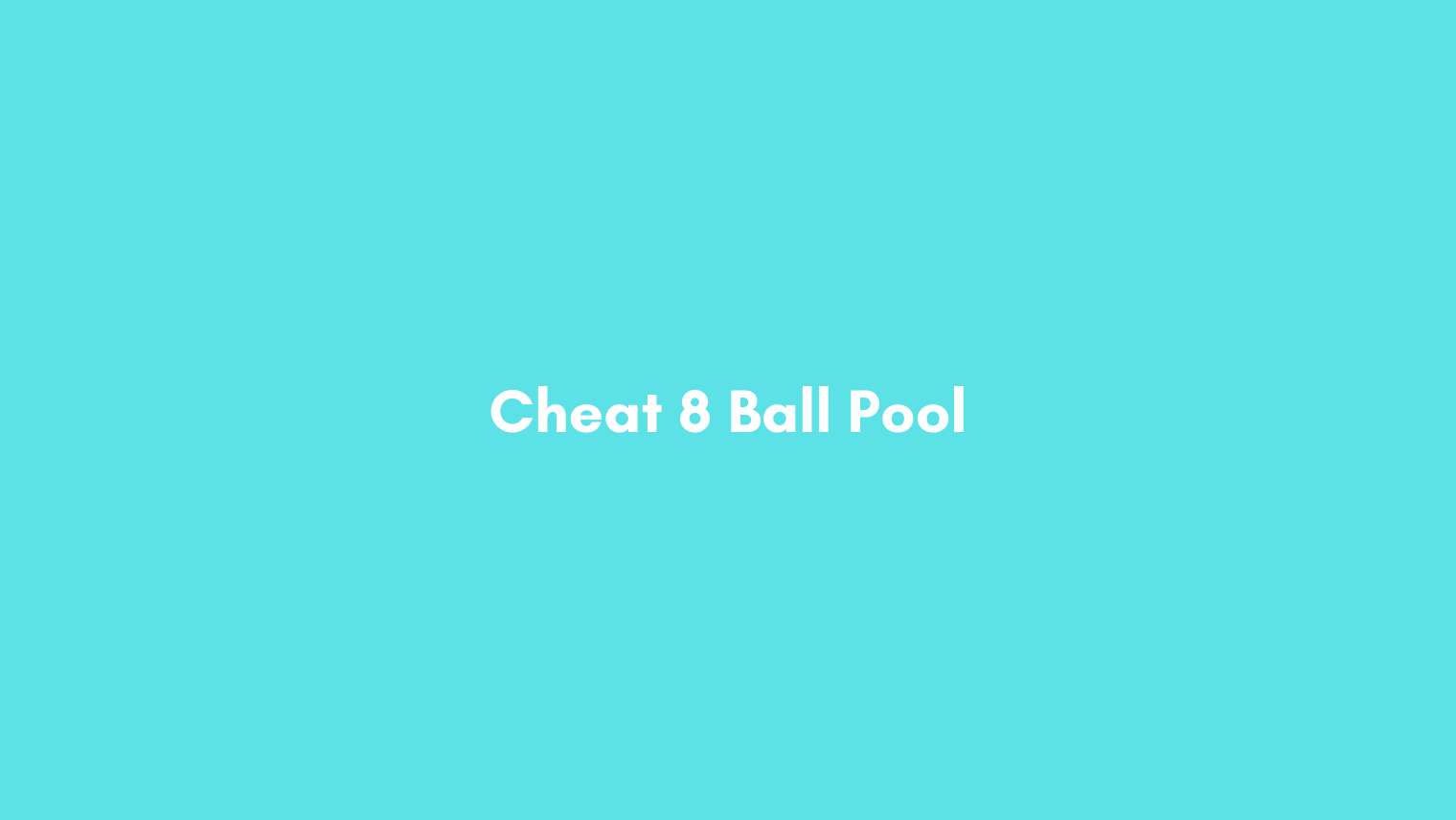 Cara Cit 8 Ball Pool. √ 4 Cara Cheat 8 Ball Pool Android Tanpa Root (100% Work)