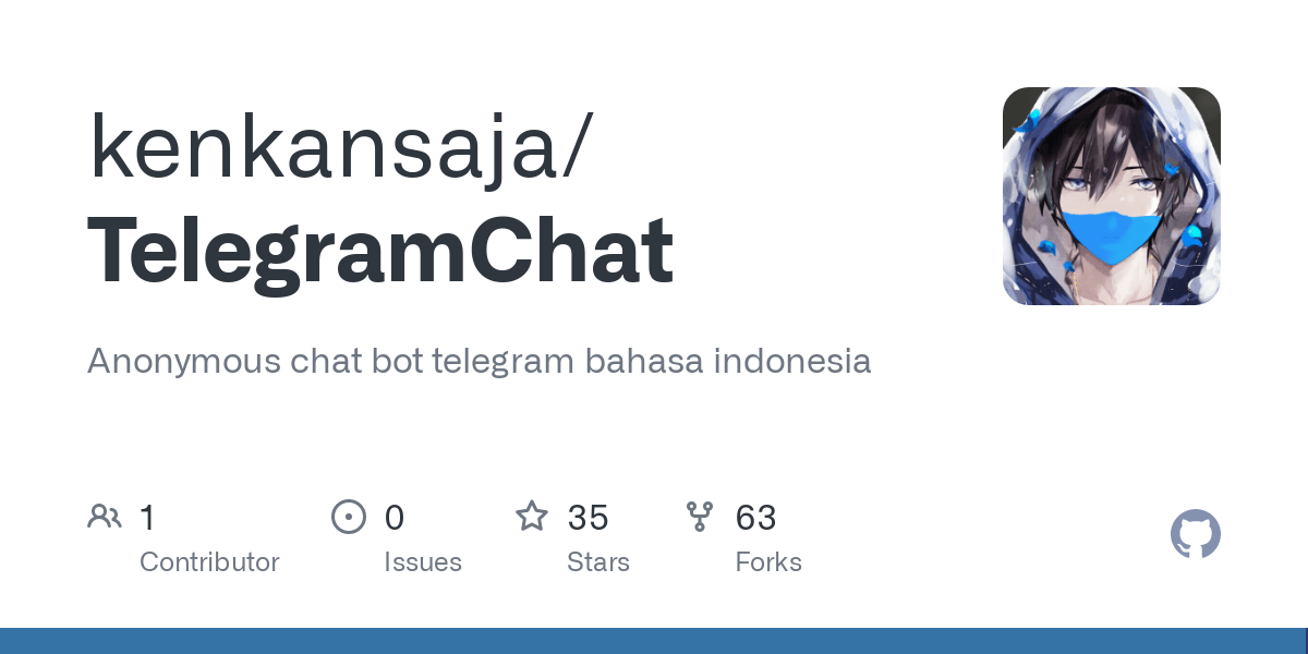 Anonymous Chat Telegram Bot. kenkansaja/TelegramChat: Anonymous chat bot telegram bahasa indonesia