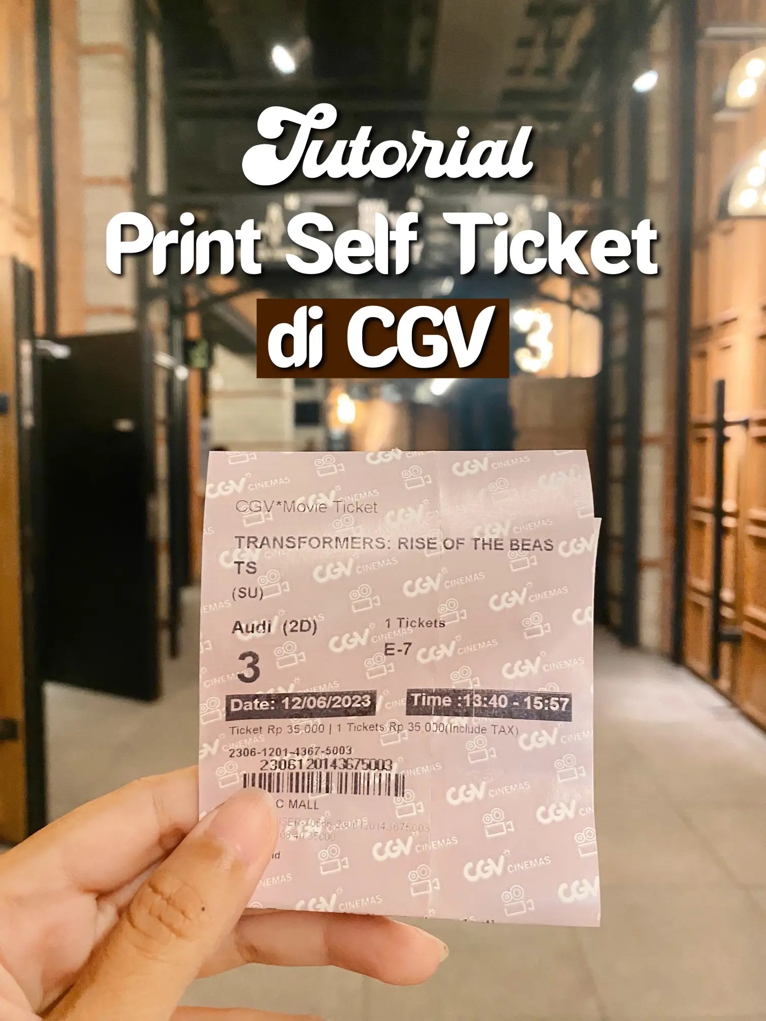 Cara Print Tiket Cgv. Tutorial Print Self Ticket di CGV