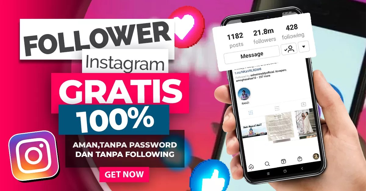Cara Menambah Followers Instagram Tanpa Password. Followers Instagram Gratis 100% Aman dan Tanpa Password