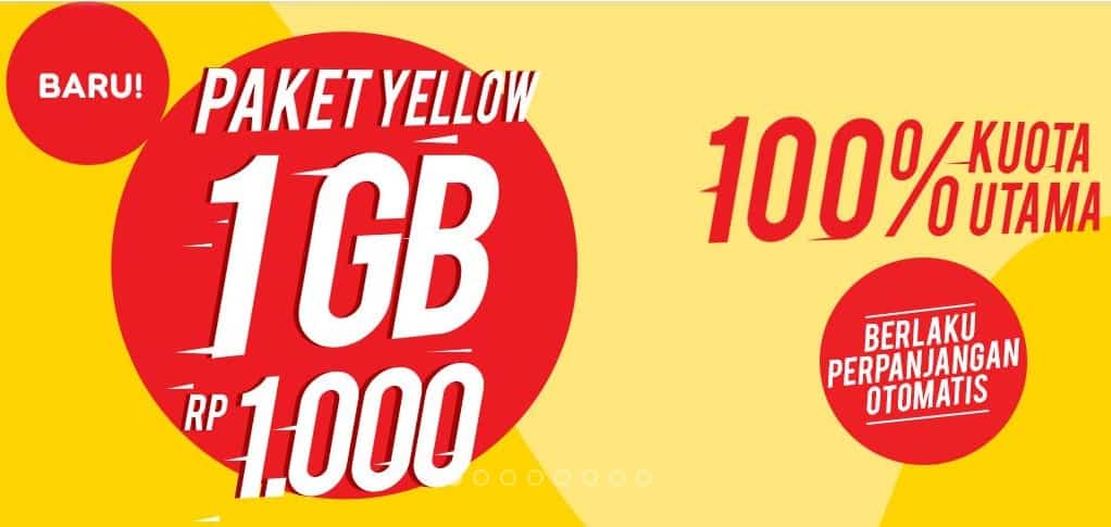 Cara Paket Indosat 1gb 1000 2021. √ Cara Daftar Paket Yellow Indosat, Paket Internet Termurah 1 GB Rp.1000