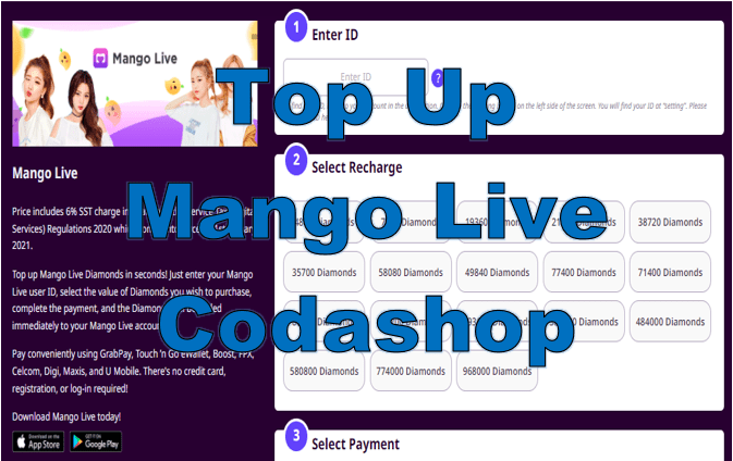Top Up Diamond Mango Live Pulsa. Top Up Mango Live Codashop Terbaru 2022, Ini Penjelasannya