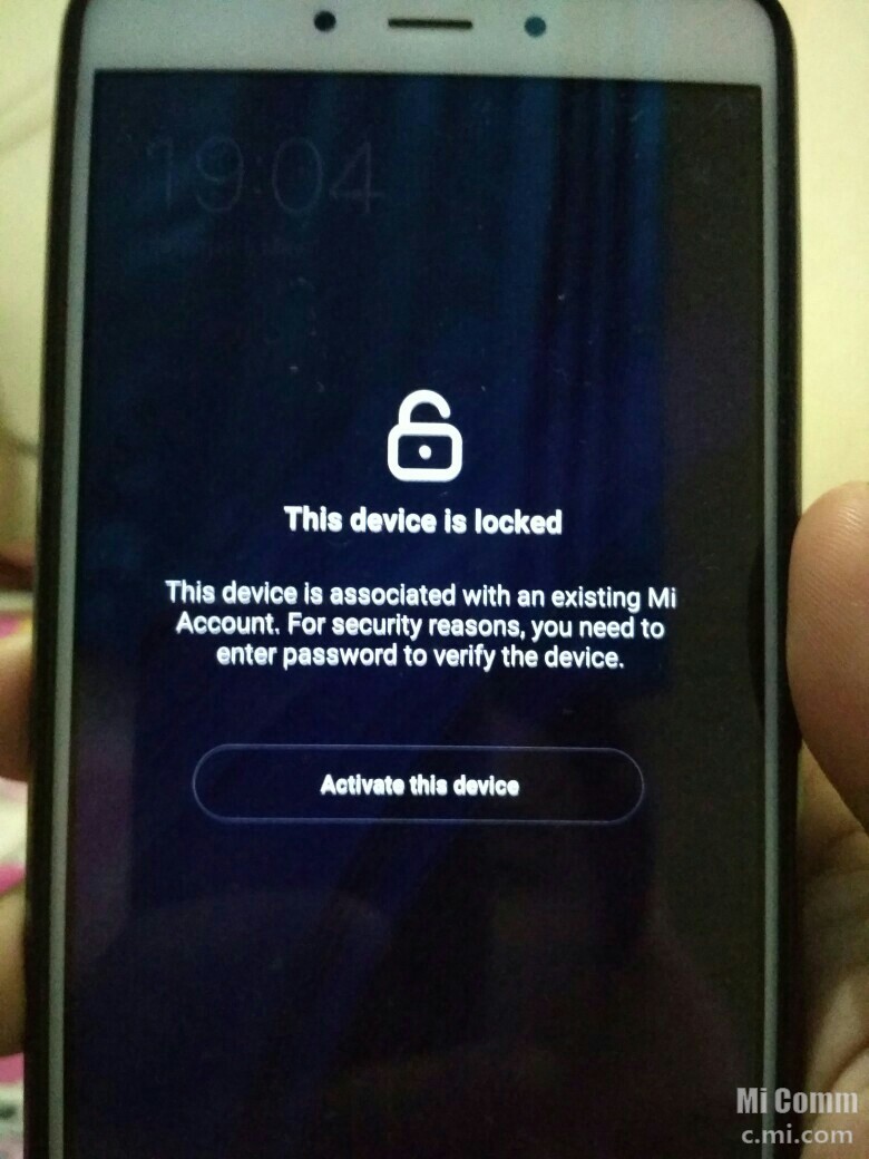 This Device Is Locked Xiaomi. this device is locked
