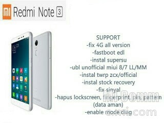 Redmi Note 3 Sinyal 4g Hilang. [Tools] Redmi Note 3 Kenzo Tools V.2 buat Fix Sinyal dll.