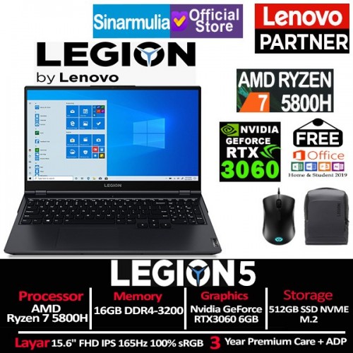 Spek Hp Lenovo Legion. Lenovo Legion 5 Ryzen 7 5800H RTX3060 512GB SSD 16GB Win10+OHS
